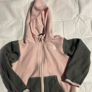 Girls 18-24 months North Face lightweight fleece zip-up jacket